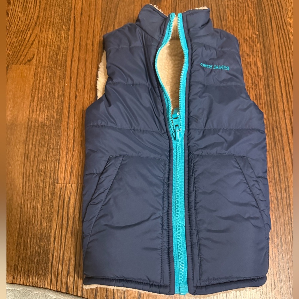 Cozy James Kids' Navy Puffer Vest